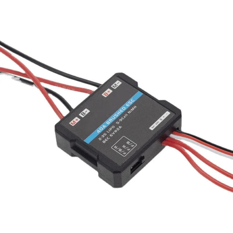 Small Boat G500 40A miniature brushed electronic speed controller (ESC) for RC models.
