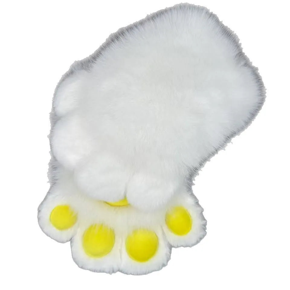 Colourful animal claw cosplay gloves in nylon fabric with various pad colour options