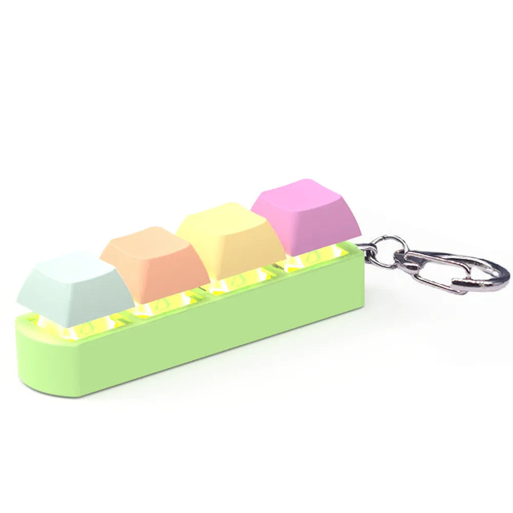 Mechanical keyboard switch tester with four keys and transparent ABS bottom shell