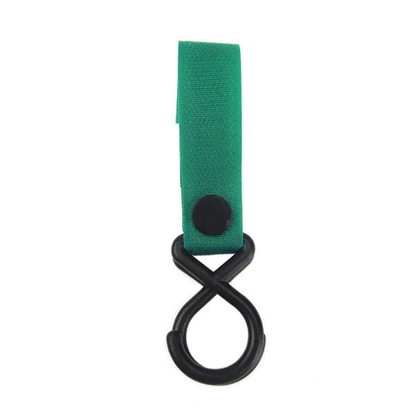 Nylon luggage Velcro hook in multiple colour options showing strap and metal hook