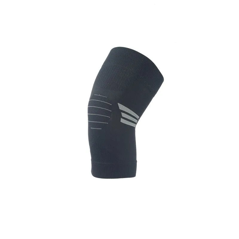 Pair of knitted polyester sports knee pads for aerobics and basketball.