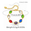 Geometric ellipse bracelet in 18K copper with blue glass inlay embroidery