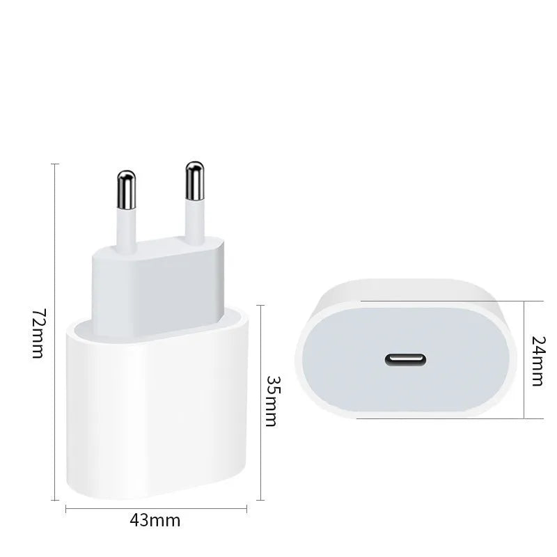 20W USB direct charge mobile phone adapter with 3100mA output available in EU and US plug types