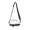 Men's nylon messenger bag in black, blue, green, or white with crossbody strap and street style design