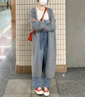 Women's mid-length knitted cardigan with V-neck in five colour options
