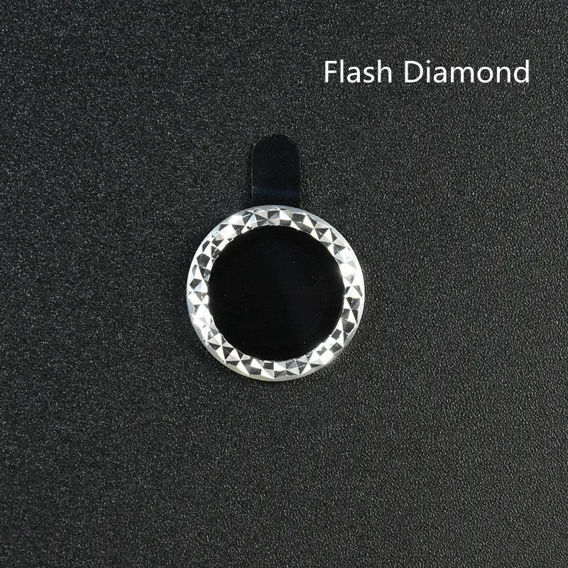 iPhone camera lens protection film with aluminum alloy ring and tempered glass in multiple colour options