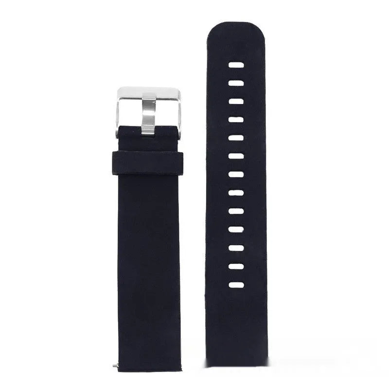 Solid colour silicone watch strap for Garmin Forerunner 245 in multiple colour options.