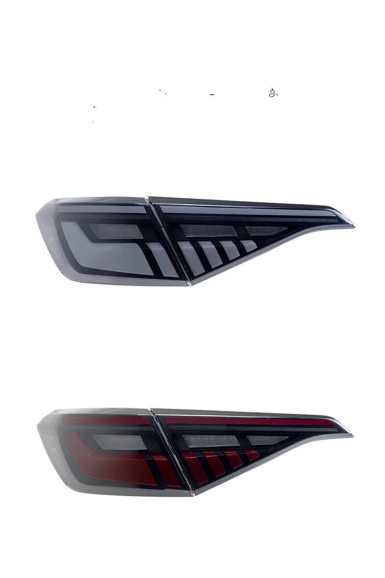 11th Generation Honda Civic black and red LED taillight assembly with sequential turn signals.