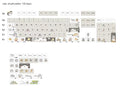 Custard and mouse character design mechanical keyboard keycaps set for 68 75 98 100 percent layouts