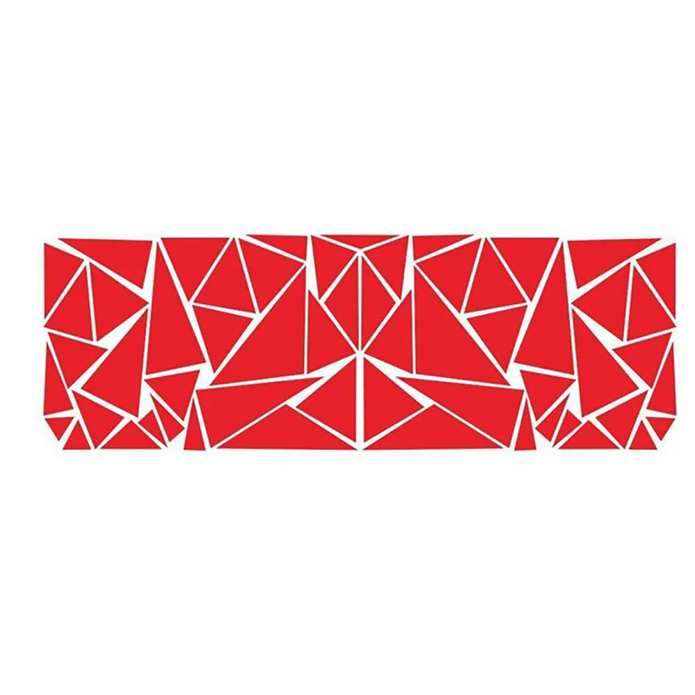 Large geometric pattern car sticker for vehicle waistline and wheel decoration in multiple colour options