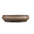 Handmade antique purple clay papaya-shaped large flower pot for indoor plants.
