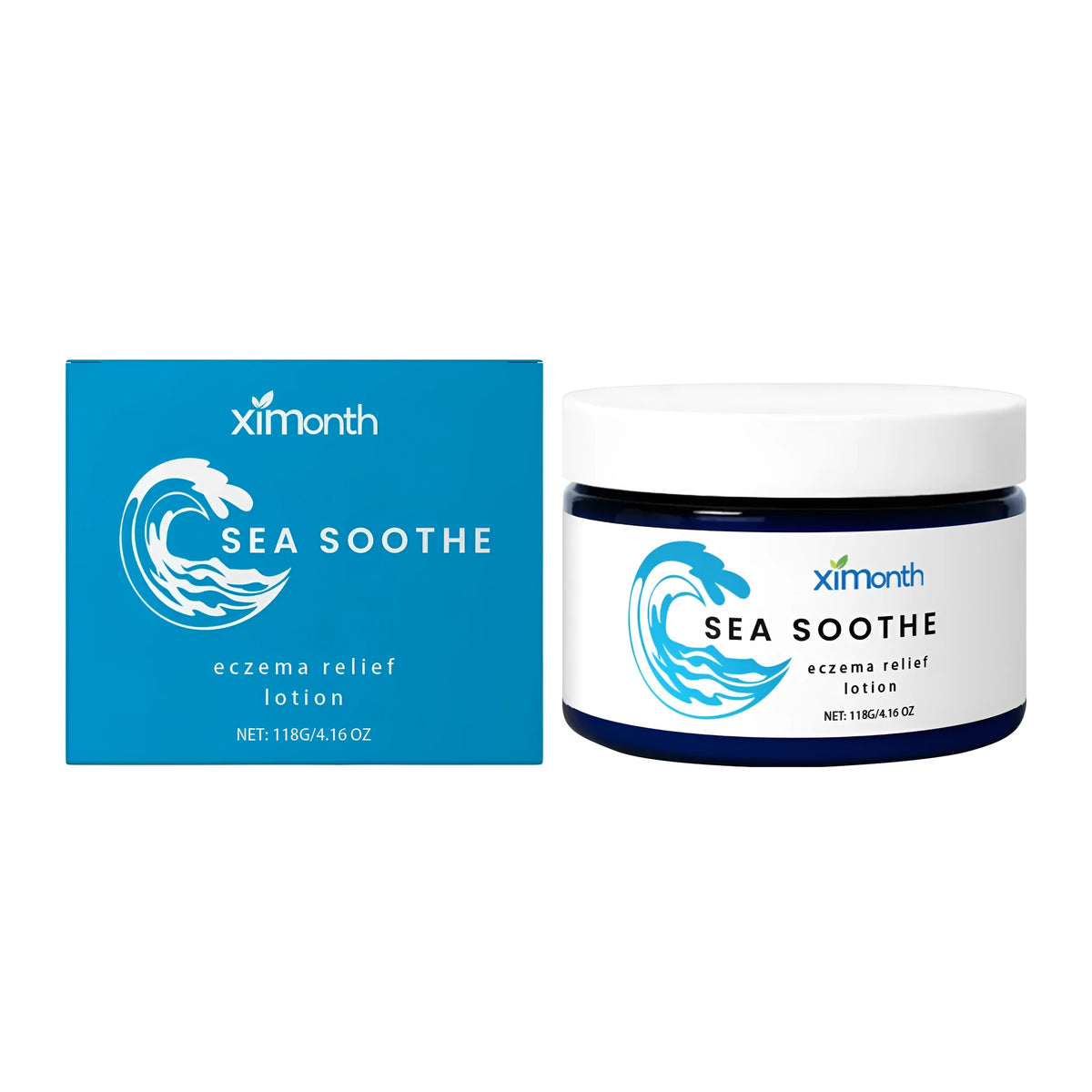 A 118g jar of barrier repair cream with mint leaves and shea butter for moisturising skincare