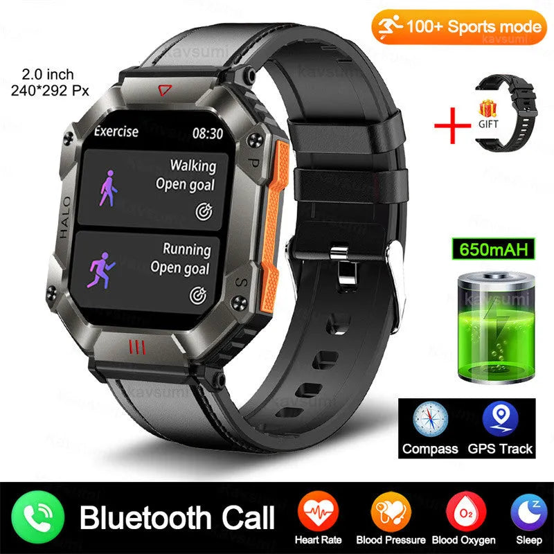Women's Android GPS fitness smart watch with titanium alloy case showing multiple band options