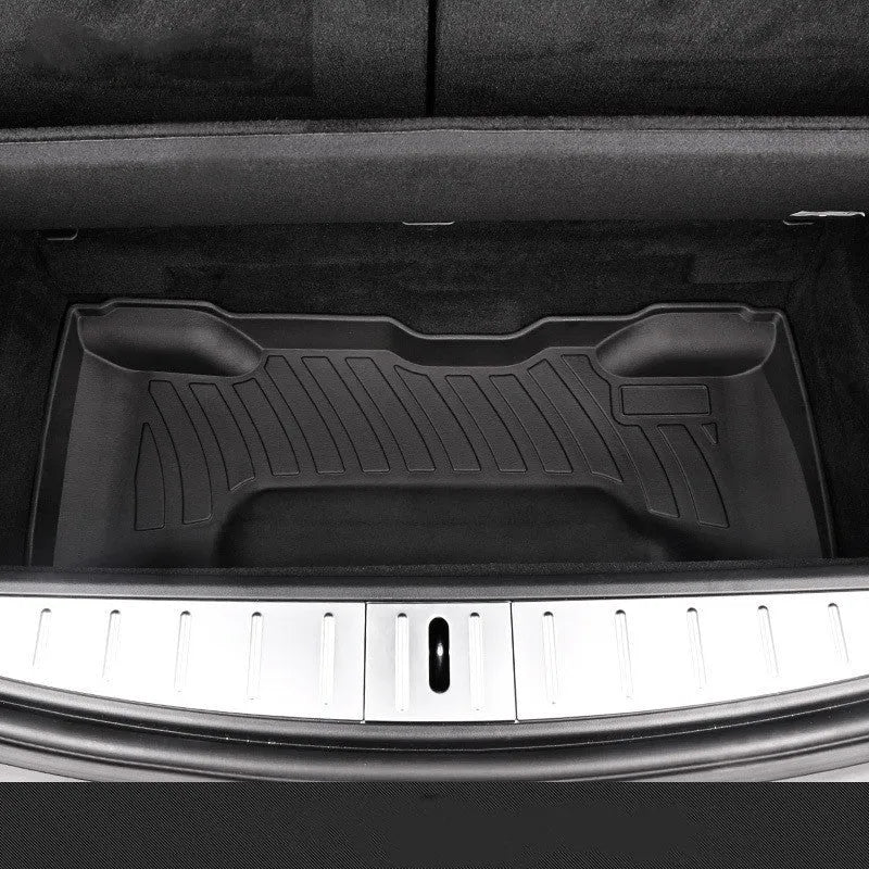 Rubber floor mats for Tesla Model 3, Y, X and S cars with TPE driver footrest