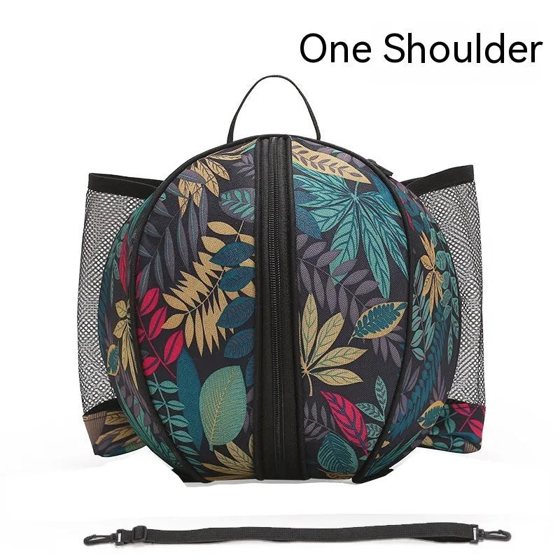 Oxford cloth basketball bag with 9L capacity in various colours and strap styles.