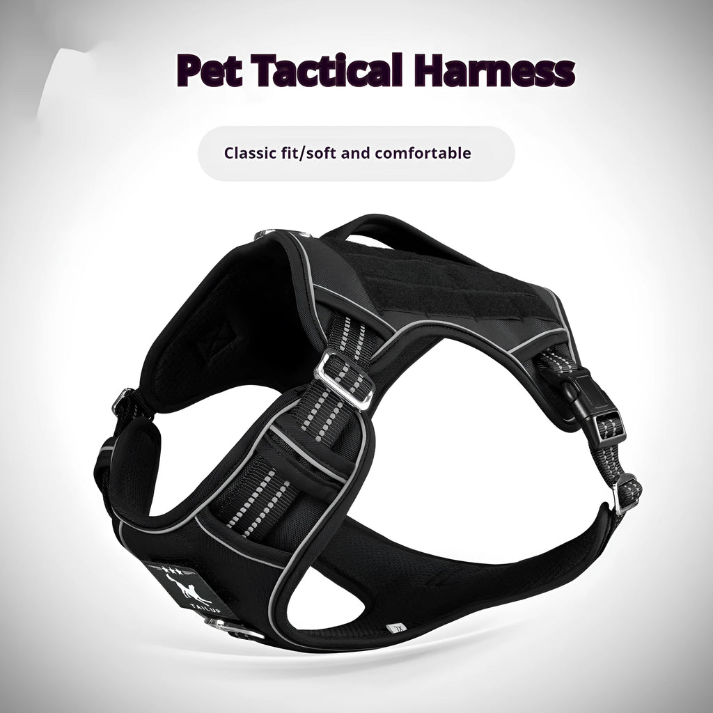 Tactical Oxford cloth chest strap for search and rescue patrol working dogs in camouflage colours