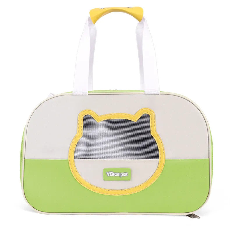 Foldable Oxford cloth cat backpack in multiple colour options for pet transportation