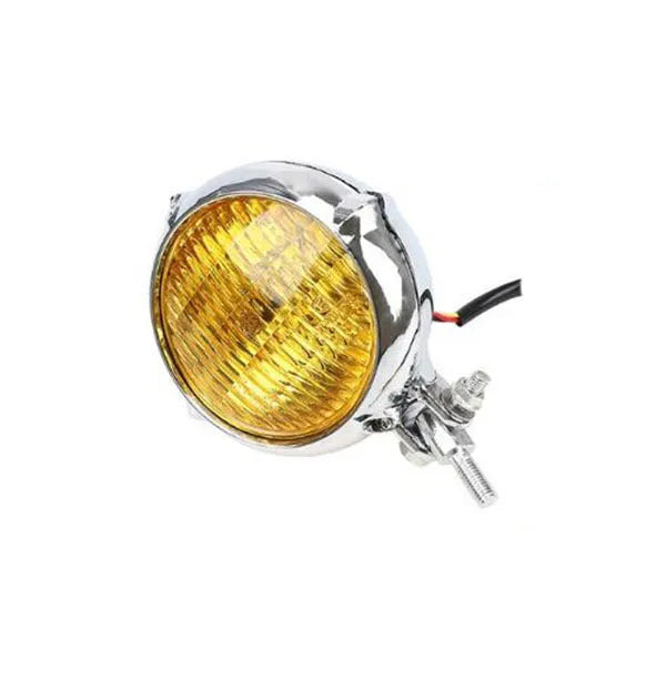 Harley Davidson retro black cast aluminium motorcycle headlight with Halogen bulb