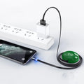 Magnetic retractable data cable three in one, 100cm adjustable, PC material, colours green white red black