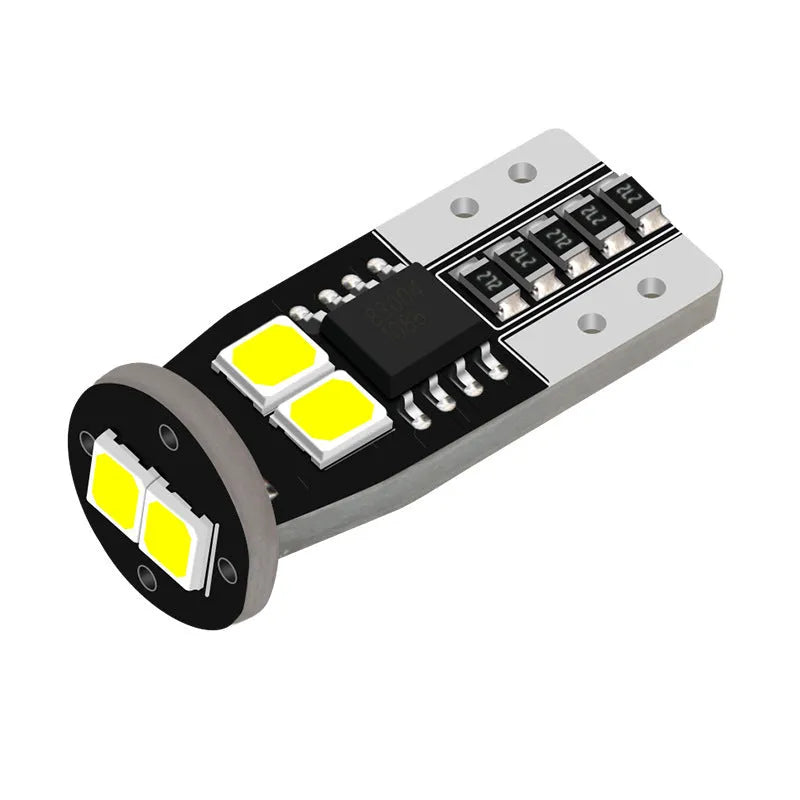 Small 10mm white car licence plate reading light for 12V vehicles.