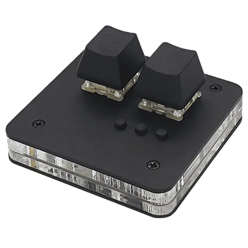 Compact white mini USB keyboard with multimedia keys on a desk.