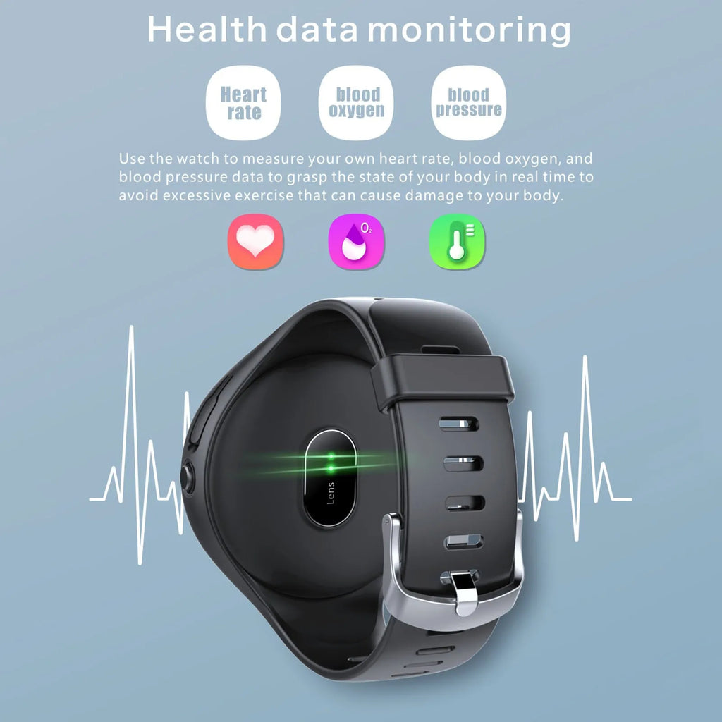 Black detachable smart sports bracelet with TWS Bluetooth earphones for fitness tracking and calls.