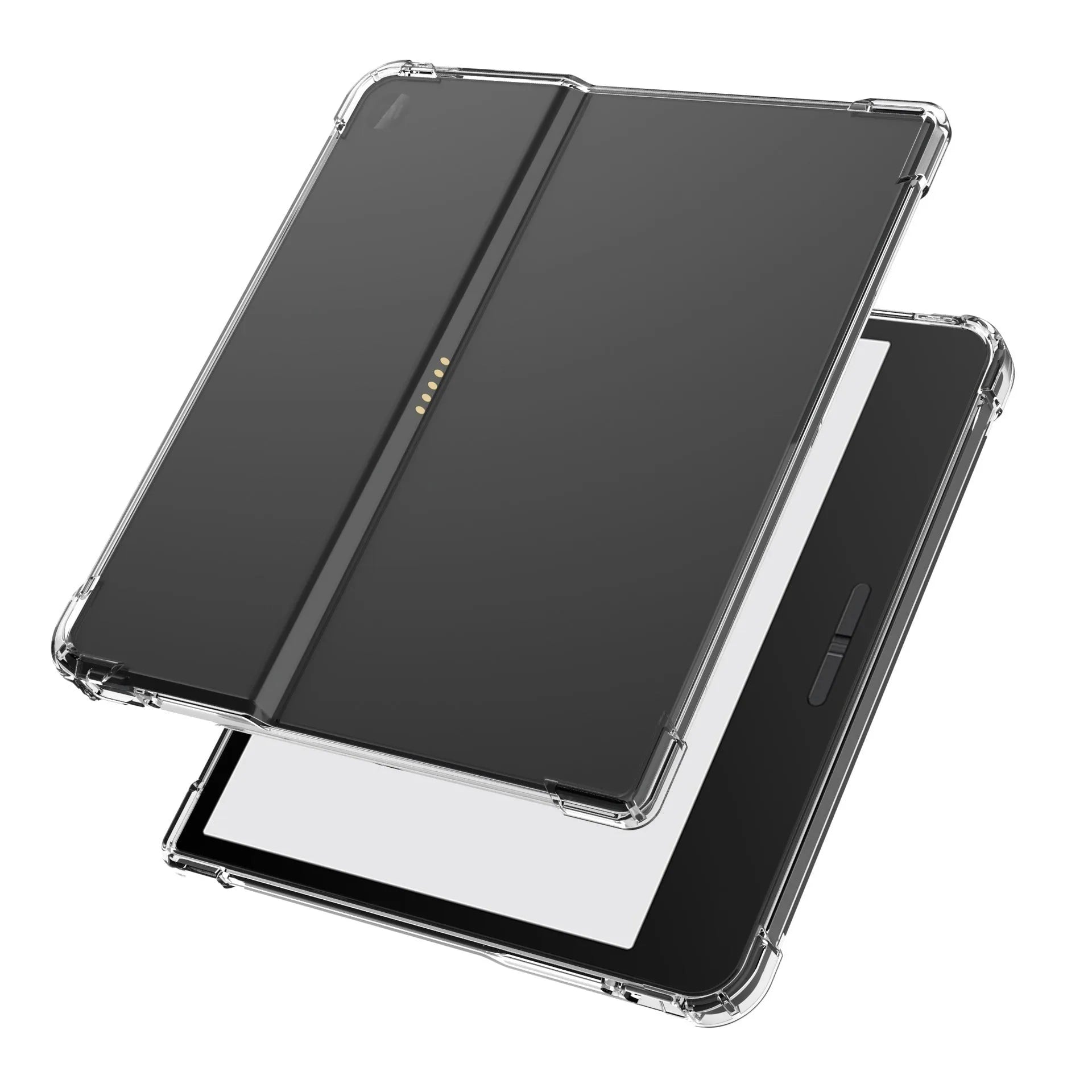 Transparent airbag protective phone case for Xiaomi devices showing clear TPU material and all-inclusive design.