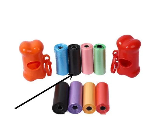 Roll of 22.5x30cm pet waste bags in selected colour for dog cleanup
