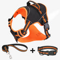 Polyester dog harness traction strap in orange or yellow colour with anti-breaking features for outdoor training