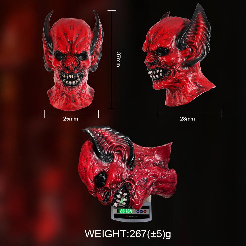 Red bat hood mask for horror dress up parties