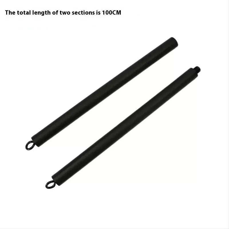 Telescopic push-and-pull rod fitness equipment with pull rope attachments for resistance training