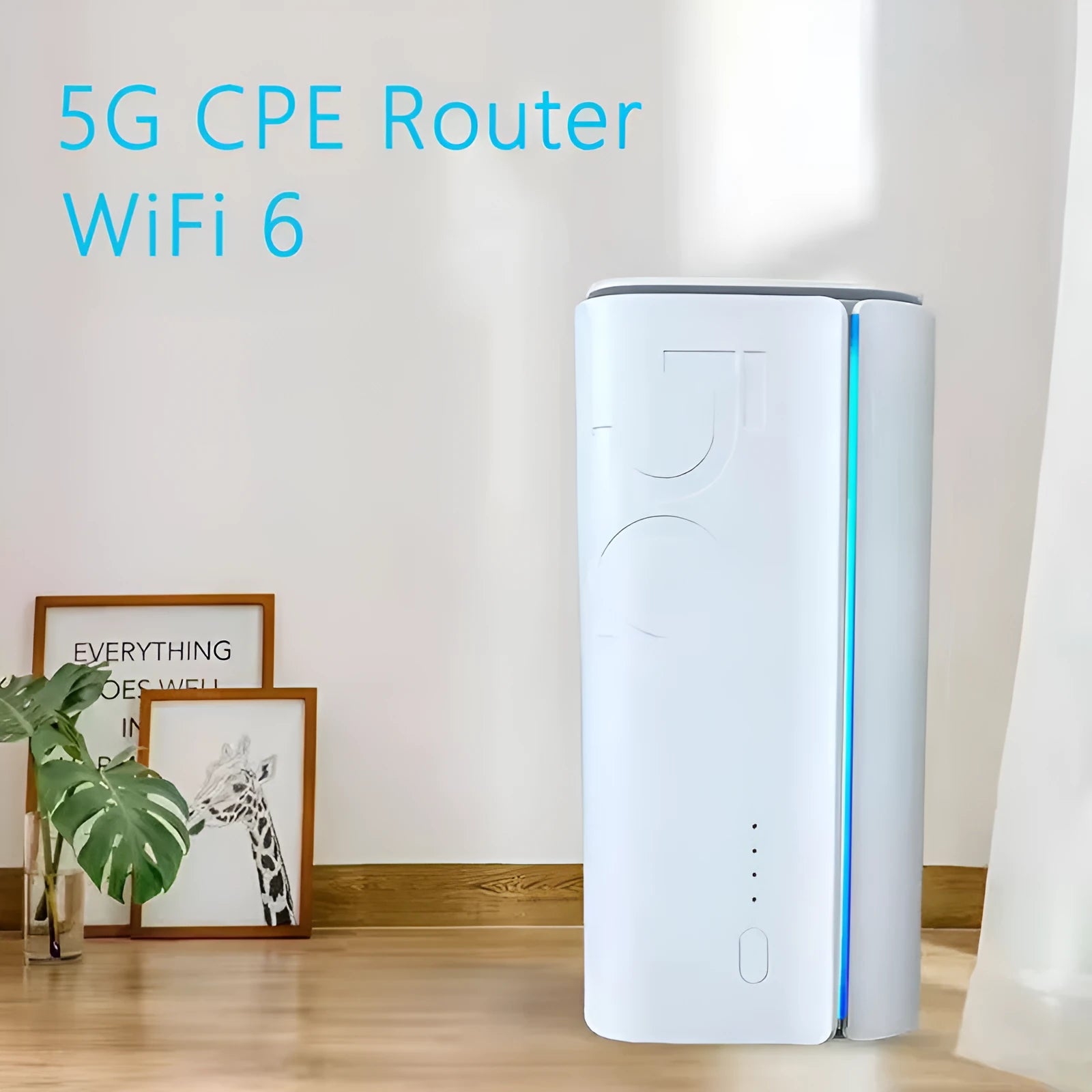 Compact 4G CPE wireless router with wired to wireless conversion capability