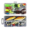 Junior fishing lure suit set in PP plastic box with multiple pack size options for entry-level anglers