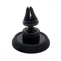 Black magnetic car phone holder with air vent bracket and dashboard base mounting options