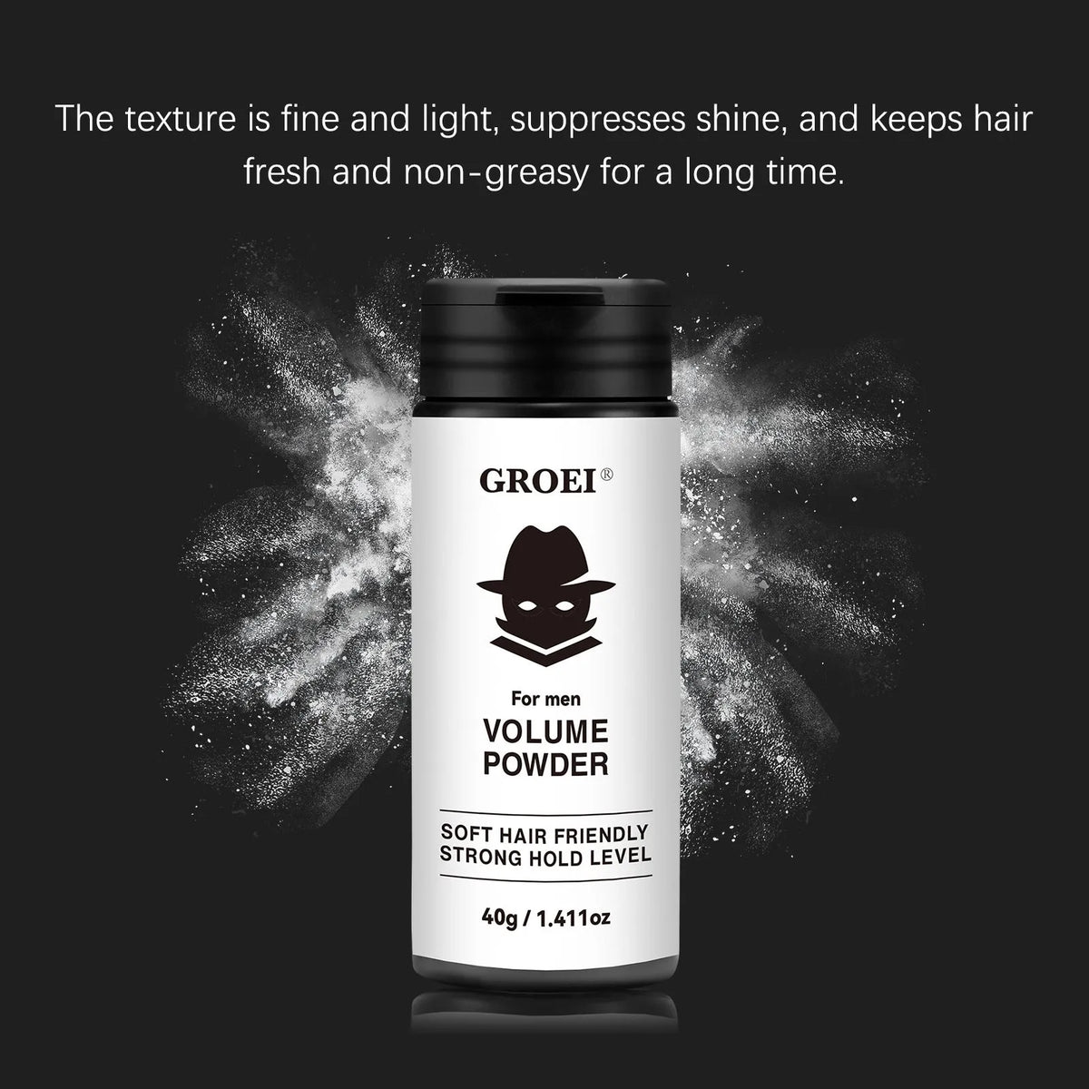 40g disposable hair styling powder in its packaging for oil control and adding volume.