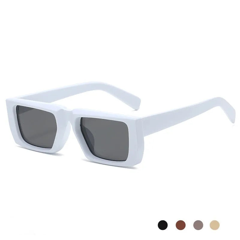 Y2K-inspired UV400 sunglasses with special-shaped PC frames in multiple colour options