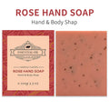 Handmade essential oil soap bar with frosted texture in multiple fragrance options