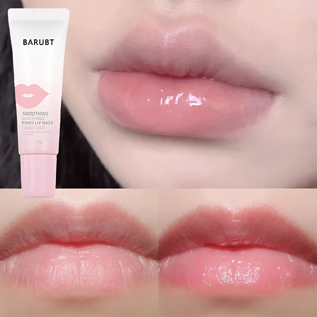 Lip balm tube with brightening and moisturising properties addressing melanin precipitation