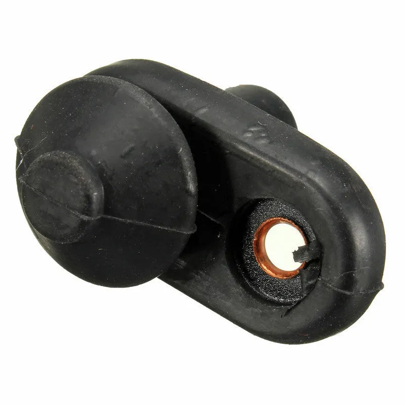 Black universal car interior door light switch with plastic housing and metal contacts