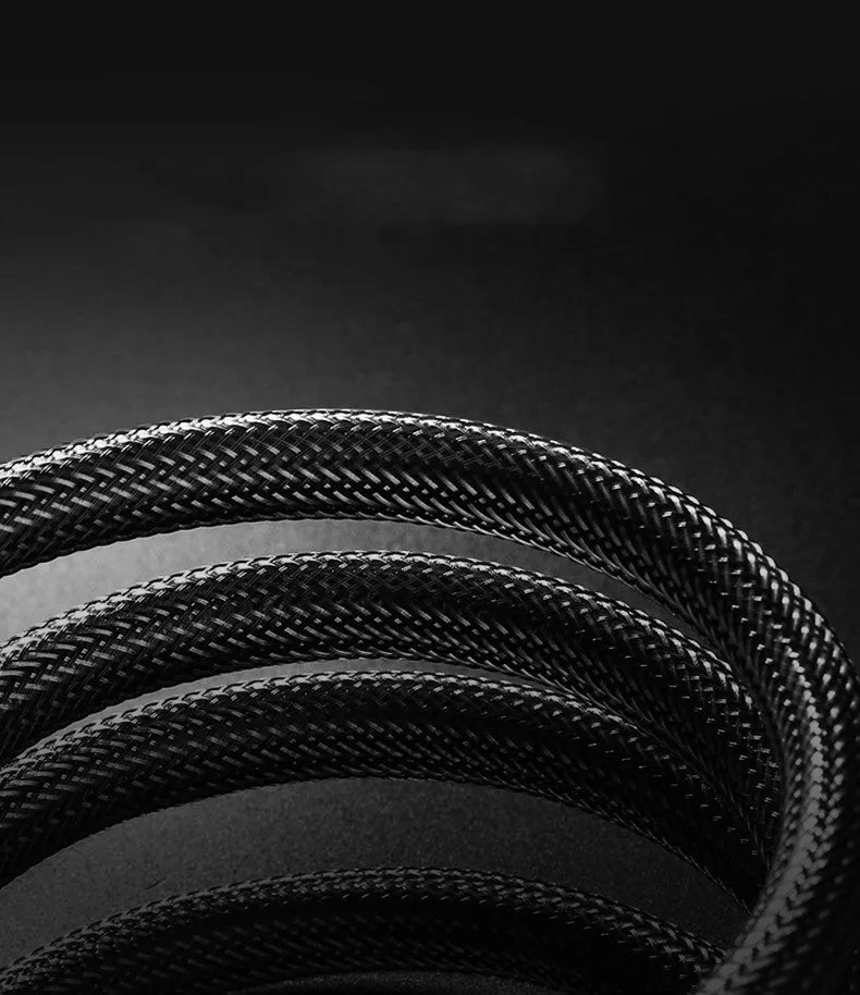 A 5-metre long black HDMI cable with gold-plated connectors on a white background.