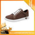 Men's black snake pattern PU casual sneakers with round toe and rubber sole