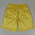 Men's black elastic waist Tang Suit Shorts for Tai Chi made from lightweight polyester.