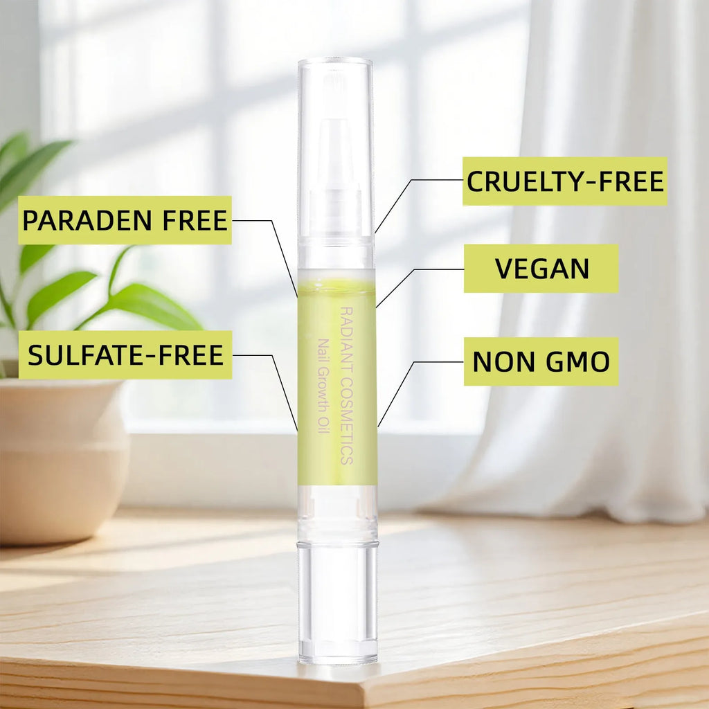 3ml nail growth treatment oil bottle for cuticle moisturising and nail strengthening