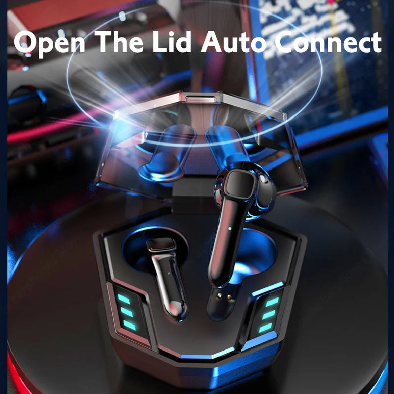Wireless Bluetooth gaming headset with noise reduction features