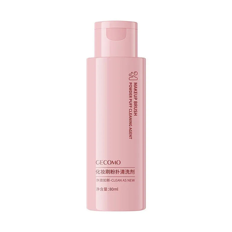 Makeup brush and beauty blender cleaning kit with detergent bottle and spray bottle