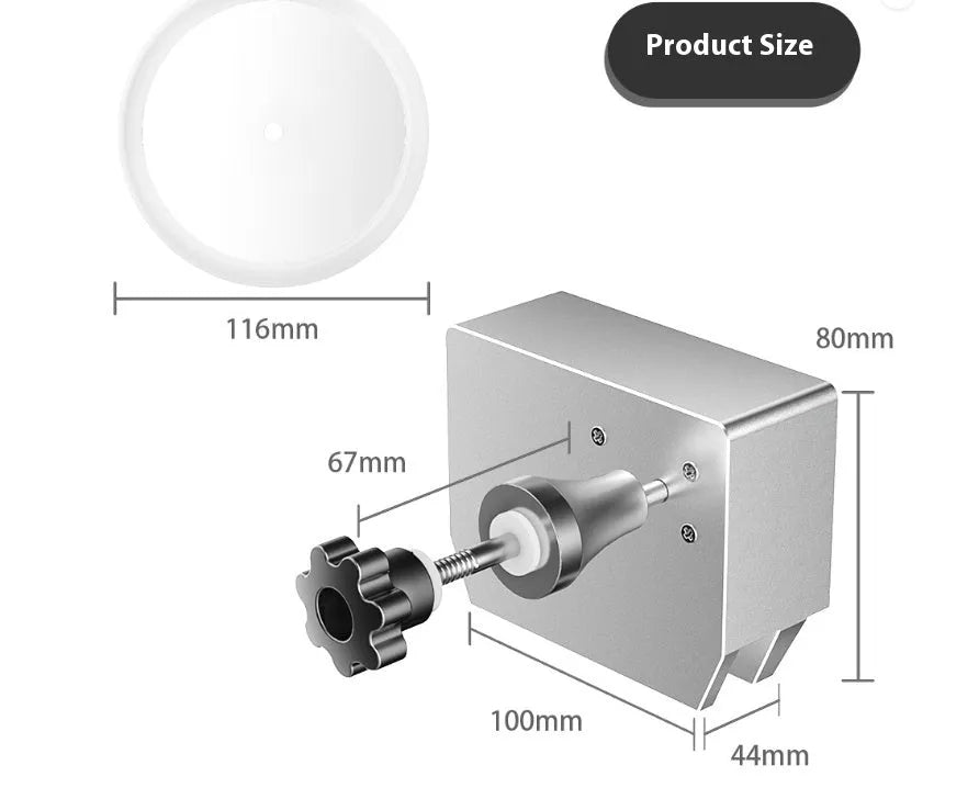 Mini ultrasonic cleaning machine with digital display, single slot, and cleaning bracket for vinyl records and PCBs