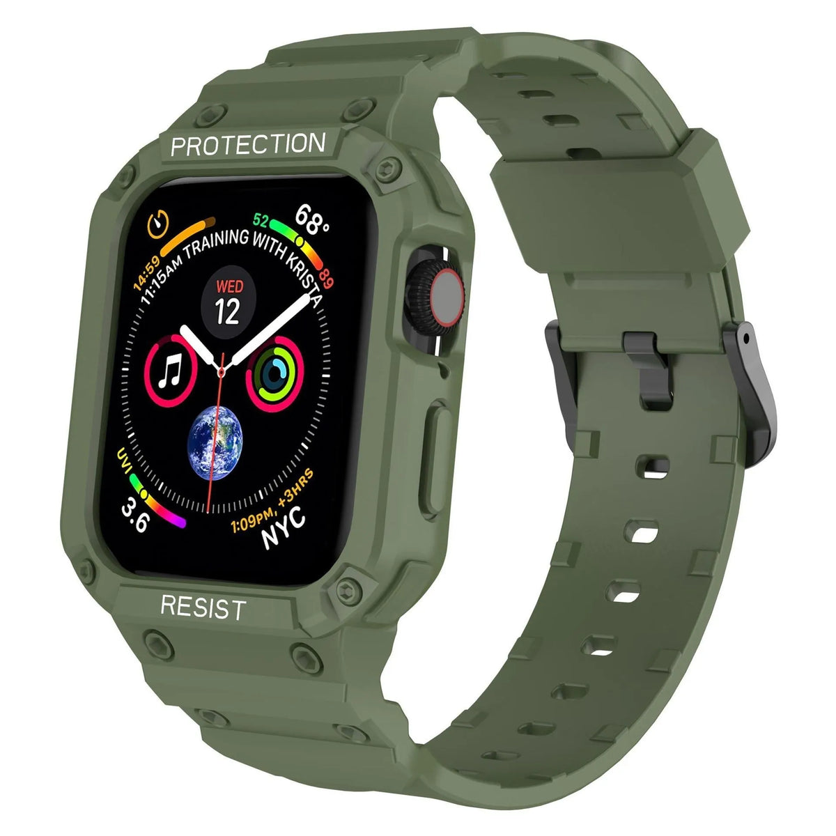 Soft TPU sports watch strap for Apple Watch Series 8 in multiple colour options