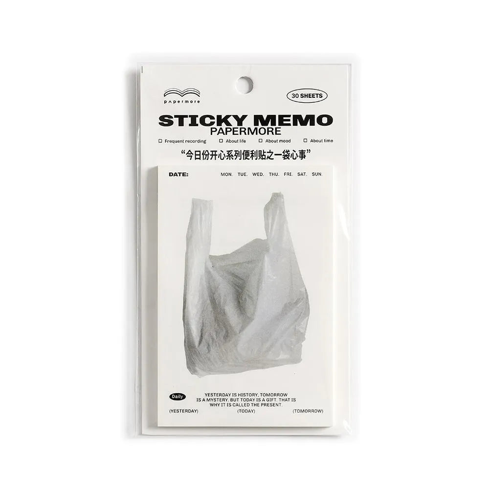 Happy Series non-adhesive message sticky notes pad in one of four cover colour options.