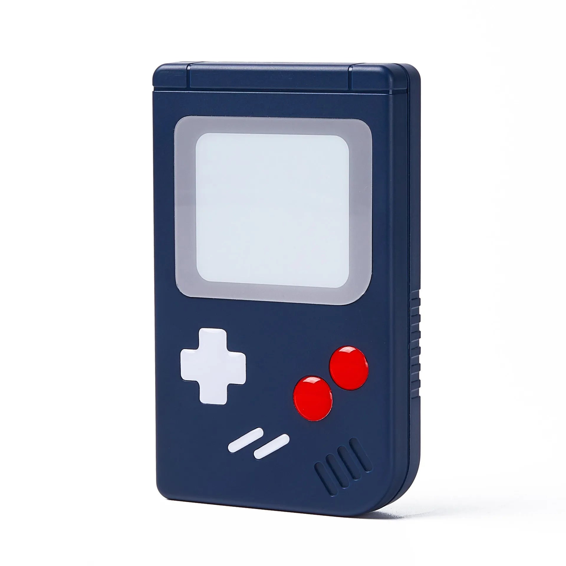Compact Nintendo Switch game card storage box in blue colour showing game cartridge storage