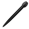 0.5mm rotating gel pen with plastic shell, decompression feature, and black or blue refill options
